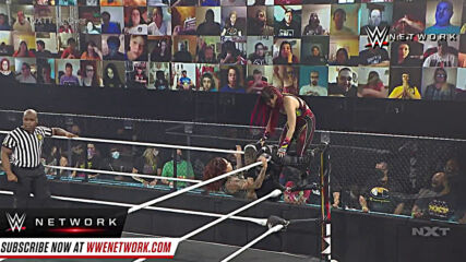 Io Shirai double stomps Mercedes Martinez in brutal fashion: NXT TakeOver: Vengeance Day (WWE Network Exclusive)