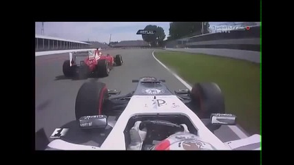 F1 Гран при на Канада 2012 - Perez срещу Massa срещу Rosberg [hd][onboard]
