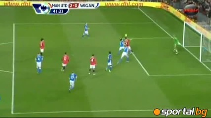 Берба отново герой! Юнайтед-уигън 5:0