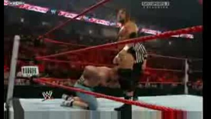 Raw 06/07/09 - John Cena vs. Triple H 1/2