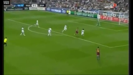 Real Madrid vs Barcelona (0-2) - Fantastic Goal 2 Messi 27.04.2011