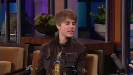 Justin Bieber в шоуто на Jay Leno 28.01.2011 