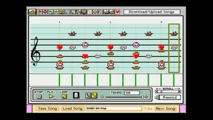 Smb3 - All 8 World Map Themes on Mario Paint Composer 