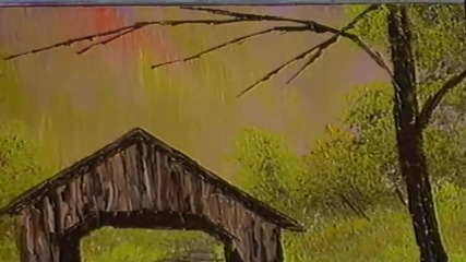 S03 Радостта на живописта с Bob Ross E06 - покрит мост ღобучение в рисуване, живописღ