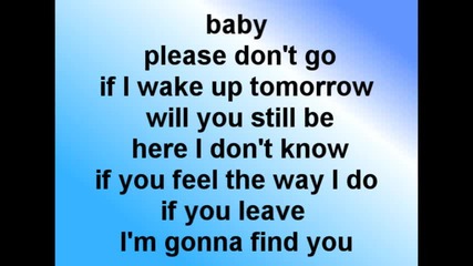 mike posner - please dont go - текст