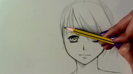 How to draw a Manga girl—slow tutorial [hd!!]