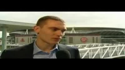 Първото интервю на Вермален като играч на Арсенал
