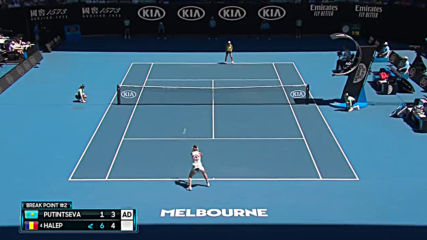 Australian Open Day 6 Simona Halep v Yulia Putintseva Highlights 720p