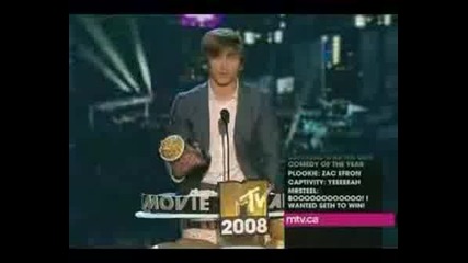 Zac Efron Wins Breakthrough Performance - MTV Movie Awards-1.06.2008