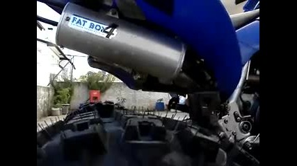 Fat Boy 4 power exhaust in Yfz450