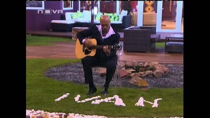 Big Brother 4 - Цветан посвещава песен на Иван [31.10.2008]