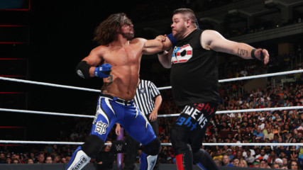 A seething Kevin Owens brings the fight to AJ Styles in a bid for his U.S. Title: WWE Battleground 2017 (WWE Network Exclusive)