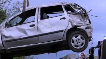 Бременна жена пострада при катастрофа край Монтана