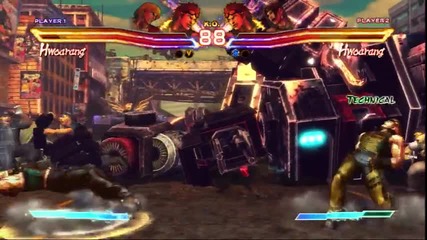E3 2011: Street Fighter X Tekken - Ken & Hwoarang Vs Hwoarang Gameplay