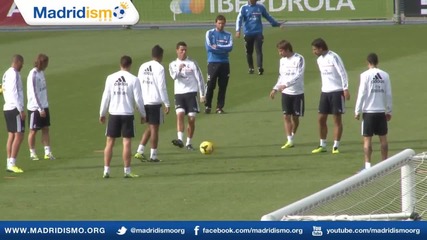 Тренировката на Реал Мадрид преди мача с Райо Валекано