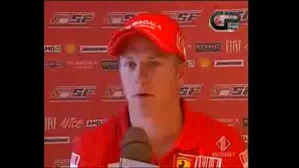 Kimi Raikkonen - Interview 24.08.08