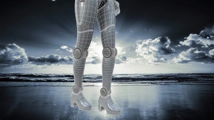 Female Android in the new Hd (high definition) Youtube 