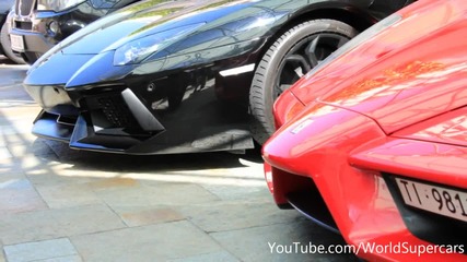 Звукът на Звяра - Lamborghini Aventador - Accelerations and Sounds !!