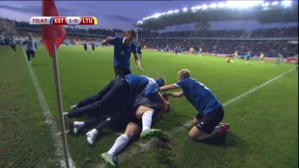 Естония - Литва 1:0