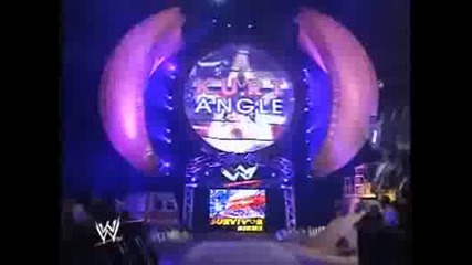 Wwe - Survivor Series 2003 - Team Angle vs Team Lesnar [ Eliminating Match ] 1/4