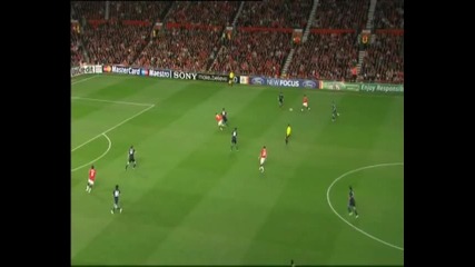 Асистенция на Бербатов за Андерсон при 4:1 за Манчестър Юнайтед