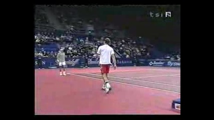 Федерер - Родик ! изпълнение 