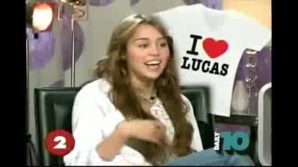 Miley Cyrus - Daily 10 - March 31,  2009 - Farting Contest