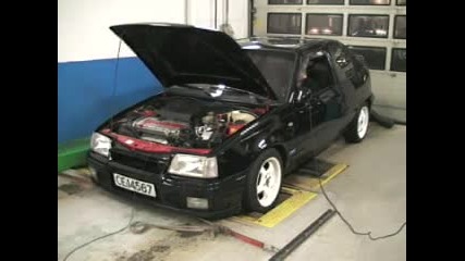 Dynotest opel kadett e 2.0 16v turbo