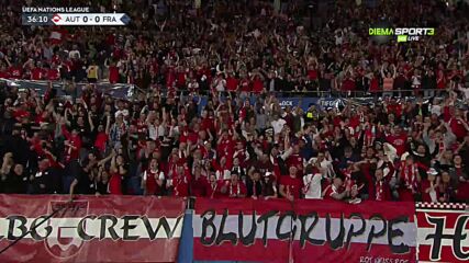 Австрия - Франция 1:0 /първо полувреме/
