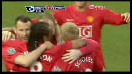 Манчестър Юнайтед 2 - 0 Портсмут Уейн Руни Гол *hq*