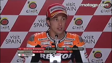 Dovizioso interview after the Great Britain Gp 