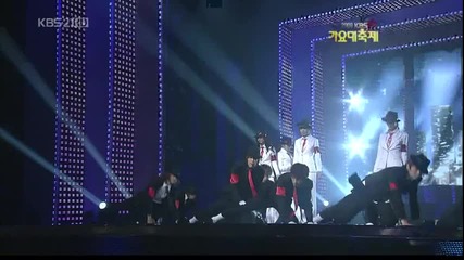 Super Junior feat. Shinee & Snsd - Smooth Criminal [remake Michael Jackosn] on Kbs2 Gayo Daejun 30 D