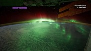 Земята през нощта погледната от космоса!