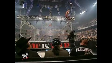 Chris Benoit vs. Kurt Angle (raw, Steel Cage Match)