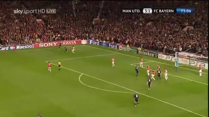 Arjen Robben Volley goal Manchester United 3-2 Bayern M