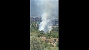 Пожар гори в парк в столичния квартал „Младост 2“