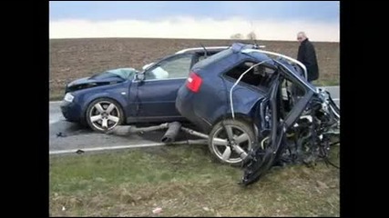 Bmw M5 and Audi Rs6 crash photos 