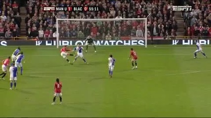 Великолепен гол на Бербатов Манчестър Юнайтед - Блекбърн 2 - 0 (hq) 