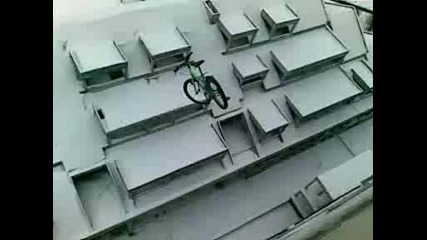 A Bicycle Flies From 14th Floor