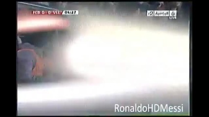 Cat runing in Camp Nou - Fc Barcelona Vs Villarreal 02 