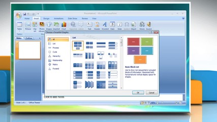 Microsoft® Powerpoint 2007: How to animate the flow chart on Windows® Vista?