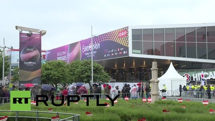 Austria: Eurovision fans brave the rain to secure tickets for Vienna finale