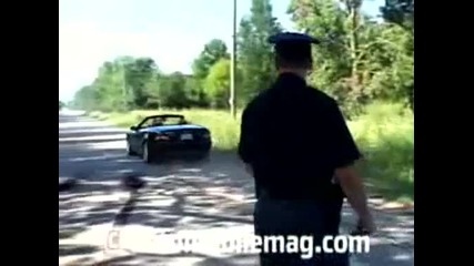 Dodge Charger полицейкска! - супер бърноут!