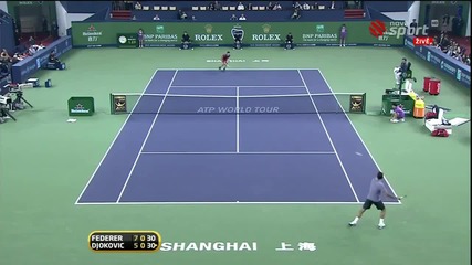 Federer vs Djokovic - Shanghai Sf 2010 - Highlights 2