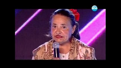 63 годишна баба в X Factor 2 Bulgaria