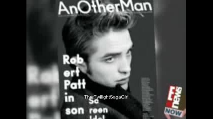 E! News: Rob Pattinson on the cover of Another Man magazine (sept. 2009)