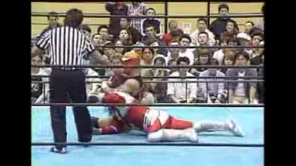NJPW Jushin Thunder Liger vs. Curry Man