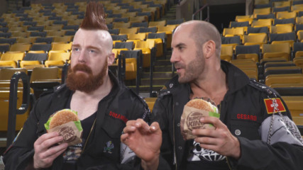 Cesaro & Sheamus on why Burger King sets "the bar": Raw, Aug. 28, 2017