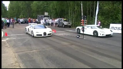 Bugatti Veyron vs Koenigsegg Ccxr