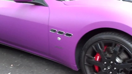 Matte Pink Пurple Maserati Grancabrio